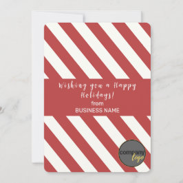 TARJETA FESTIVA CARTA DE XMAS DE LOGO DE CANDIDATURA EN BLANCO ROJ