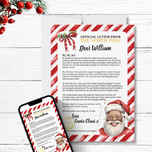 Tarjeta Festiva Carta Divertida y Personalizada de un Buen Niño a