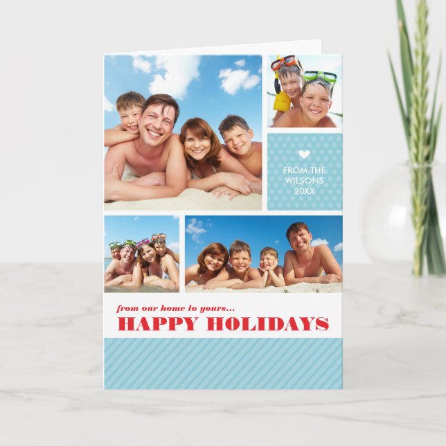 Tarjeta Festiva CARTA FOLDEADA DE 4 NAVIDADES FOTOGRÁFICOS :: foto (Anverso)