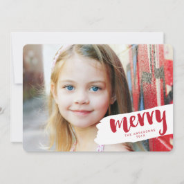 Tarjeta Festiva Carta moderna sobre el pincel de moras Carta tarje