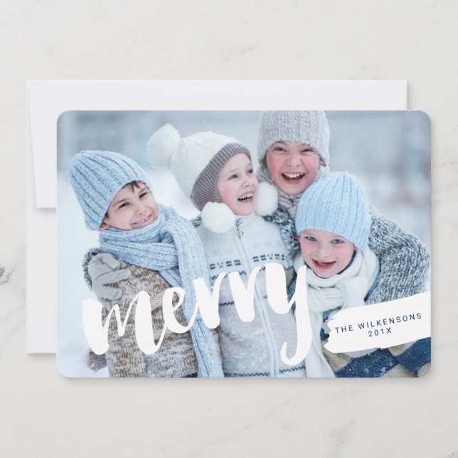 Tarjeta Festiva Carta moderna sobre el pincel de moras Carta tarje (Anverso)