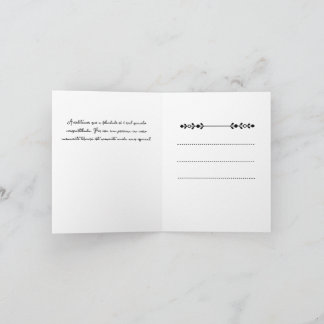 Tarjeta Festiva Cartão de Festividades Folha Dupla casamento