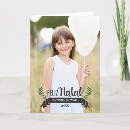 Tarjeta Festiva Cartão de Natal Elegante