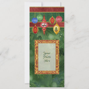 Tarjeta Festiva Cartas clásicas de adorno navideño de Audrey Jeann