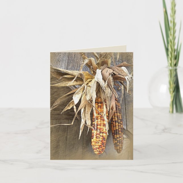 Tarjeta Festiva Cartas de Acción de Gracias (Anverso)