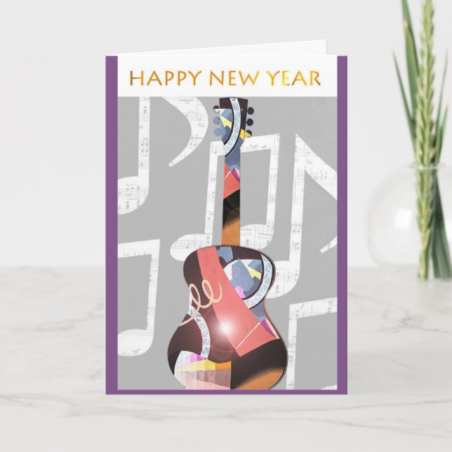 Tarjeta Festiva Cartas de Año Nuevo (Anverso)