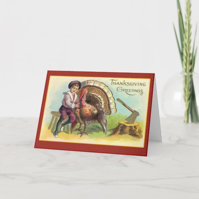 Tarjeta Festiva Cartas de bienvenida de arte de Acción de Gracias  (Anverso)