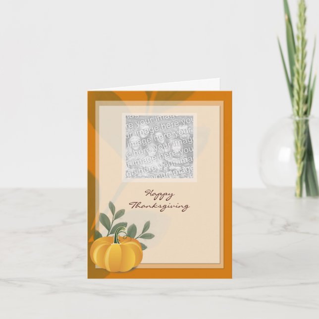 Tarjeta Festiva Cartas de bienvenida del Día de Acción de Gracias  (Anverso)