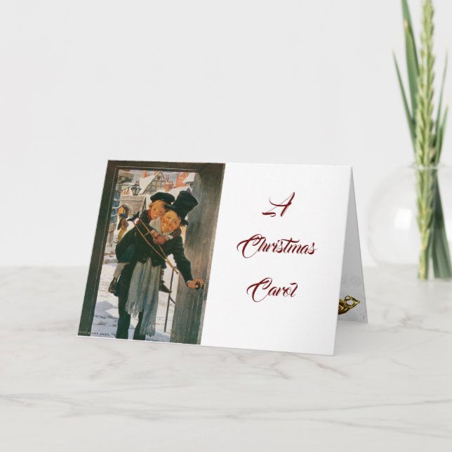 Tarjeta Festiva Cartas de Carol para Navidades (Anverso)
