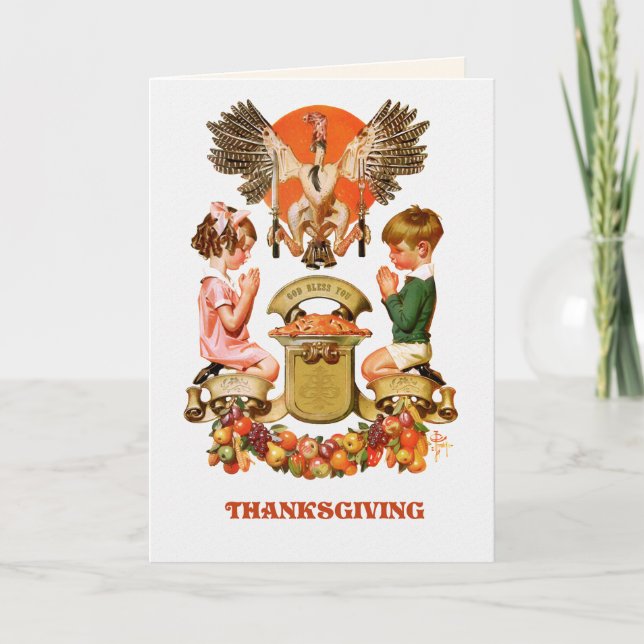 Tarjeta Festiva Cartas de felicitación artísticas antiguas de Acci (Anverso)