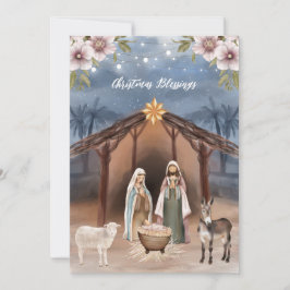 Tarjeta Festiva Cartas de Navidades cristianos de Jesús Natividad 