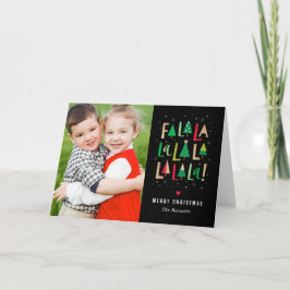 Tarjeta Festiva Cartas de Navidades de árboles alegres