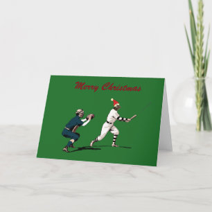 Tarjeta Festiva cartas de navidades de béisbol