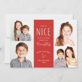 Tarjeta Festiva Cartas de Navidades de fotografía infantiles ridíc