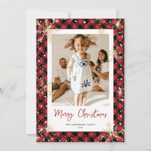 Tarjeta Festiva Cartas de Navidades de fotos espumosos de búfalo r