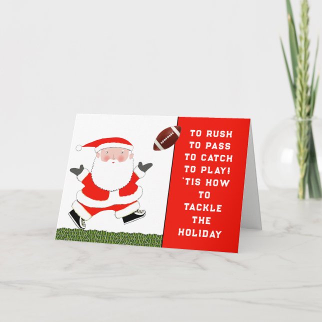 Tarjeta Festiva Cartas de Navidades de fútbol (Anverso)
