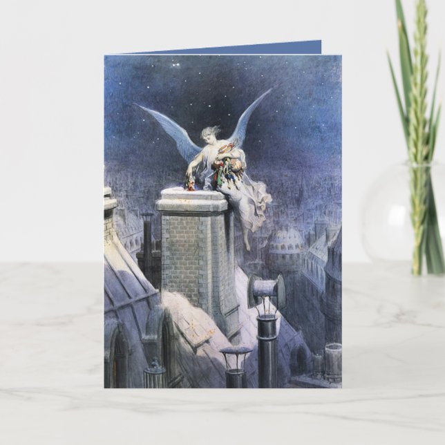 Tarjeta Festiva Cartas de Navidades de "Navidad Eva Angel" (Anverso)