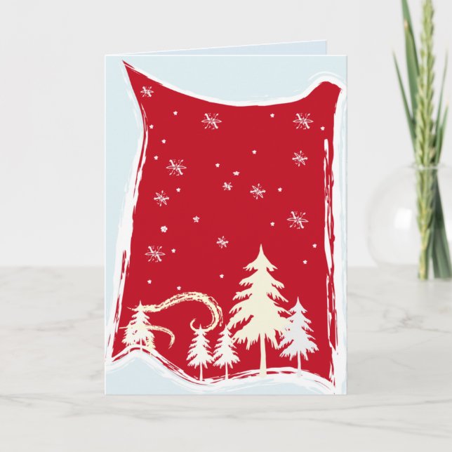 Tarjeta Festiva Cartas de Navidades de Rolling Hills (Anverso)