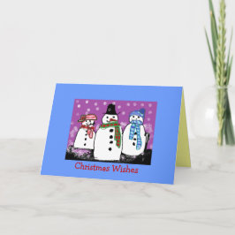 Tarjeta Festiva Cartas de Navidades de Snowfolk