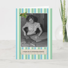 Tarjeta Festiva Cartas de Navidades divertidos de la Gran Depresió