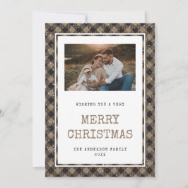 Tarjeta Festiva Cartas de Navidades fotográficos de búfalo de Khak