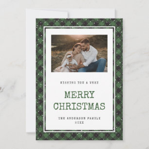 Tarjeta Festiva Cartas de Navidades fotográficos de búfalo verde d