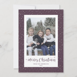 Tarjeta Festiva Cartas de Navidades fotográficos de la caligrafía