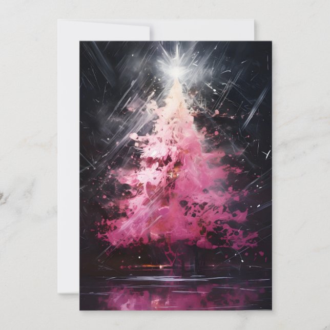 Tarjeta Festiva Cartas de Navidades inusuales oscuras (Anverso)