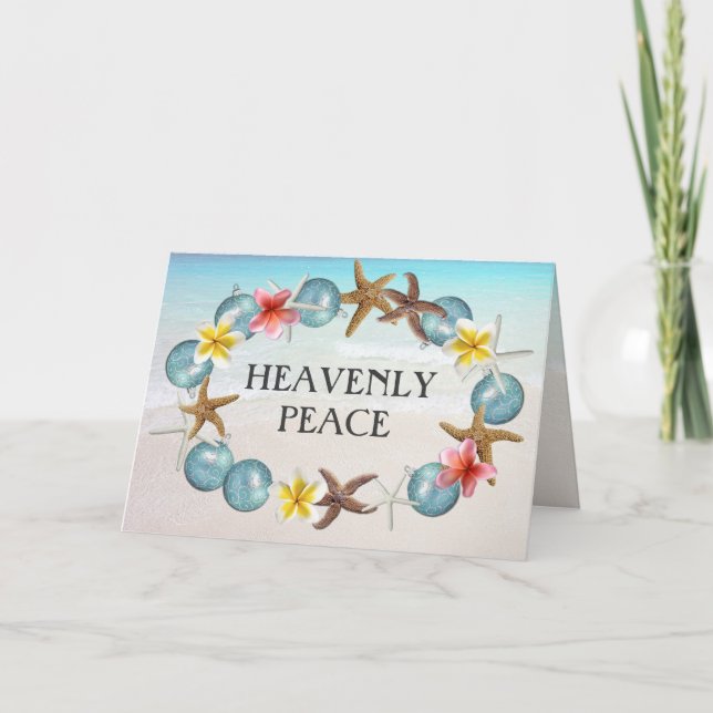 Tarjeta Festiva Cartas de Navidades religiosos de guerra tropical (Anverso)