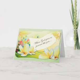Tarjeta Festiva Cartas de Pascua: Cuando Dios nos da padres como t