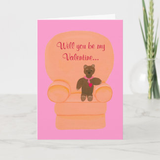 Tarjeta Festiva Cartas de propuestas de matrimonio de Teddy Bear V