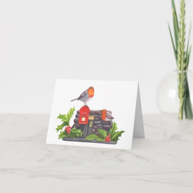 Tarjeta Festiva Cartas de Robin (Anverso)