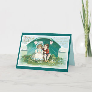 Tarjeta Festiva Cartas de San Valentín de época