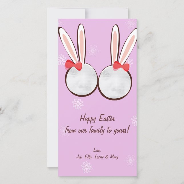 Tarjeta Festiva Cartas fotográficas de Pascua (Anverso)