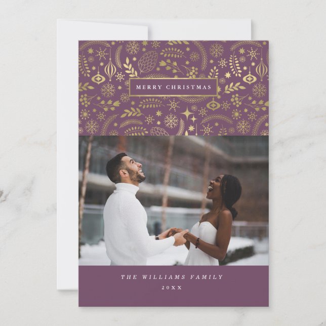 Tarjeta Festiva Cartas para Navidades de fotografía de invierno fe (Anverso)