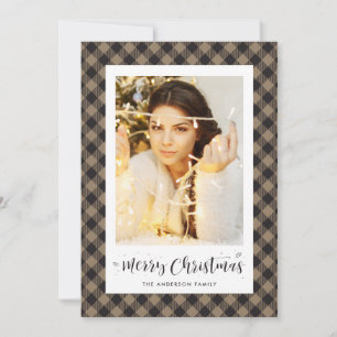 Tarjeta Festiva Cartas rusas de Navidades fotográficos en búfalo d