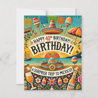 Tarjeta Festiva Carte anniversaire