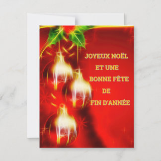 Tarjeta Festiva Carte de Noël 