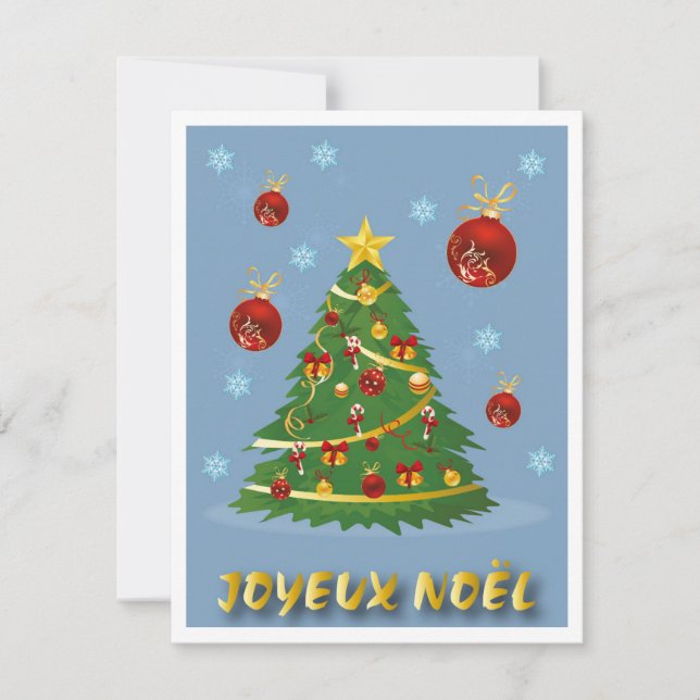 Tarjeta Festiva Carte de Noël  (Anverso)