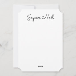 Tarjeta Festiva Carte de voeux JOYEUX NOEL