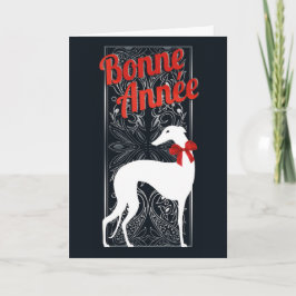 Tarjeta Festiva Carte de voeux Lévriers