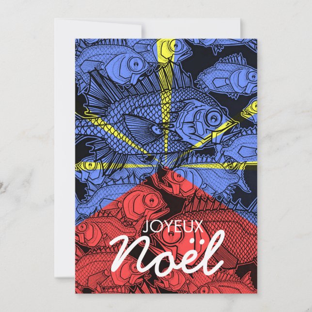 Tarjeta Festiva Carte de voeux pour Noël (Anverso)