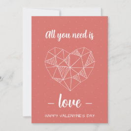 Tarjeta Festiva Carte Romantique Personnalisée Saint-Valentin