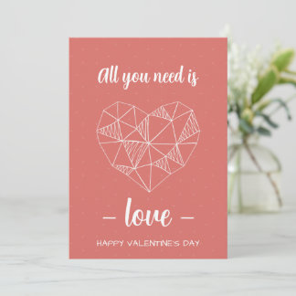 Tarjeta Festiva Carte Romantique Personnalisée Saint-Valentin