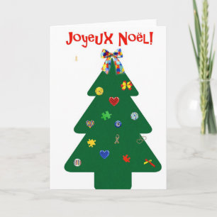Tarjeta Festiva Carte Sapin de Noël