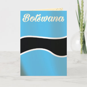 Tarjeta Festiva Cartel de viaje vintage estilo bandera nacional de