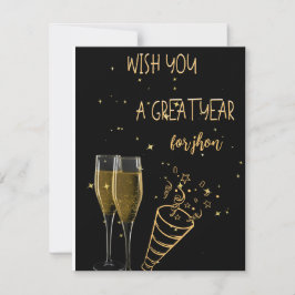Tarjeta Festiva Cartes Pour Fêtes Annuelles elegante escrito a man