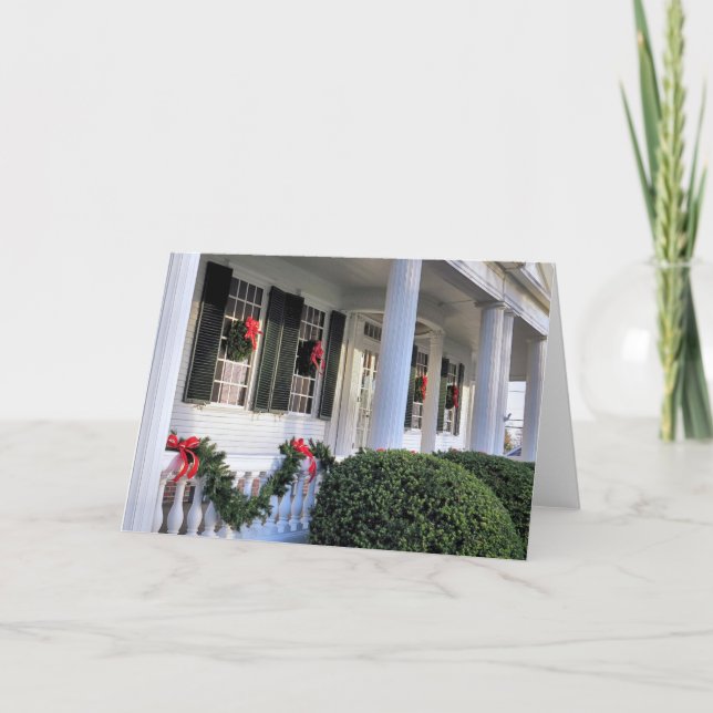 Tarjeta Festiva Casa de la sociedad de Mayflower (Anverso)