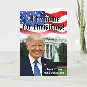 Tarjeta Festiva Casa de Navidades del presidente Donald Trump 2024