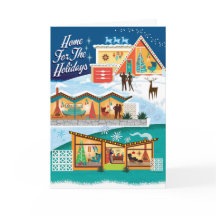 Casa Moderna De Mediados Del Siglo Para Navidades